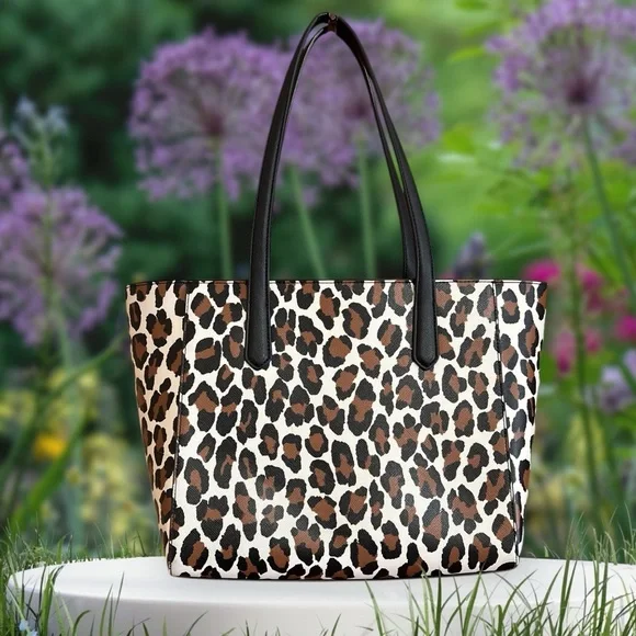 Kate Spade Staci Spotted Animal Print Zip Tote NWT MSRP $359 - Picture 2 of 7